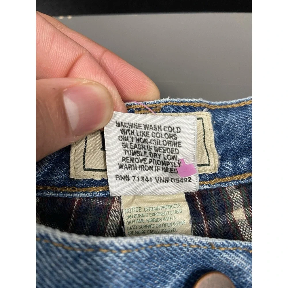 LL‎ BEAN DOUBLE L FLANNEL LINED Natural Fit Comfort Waist Denim 40x32 Jeans